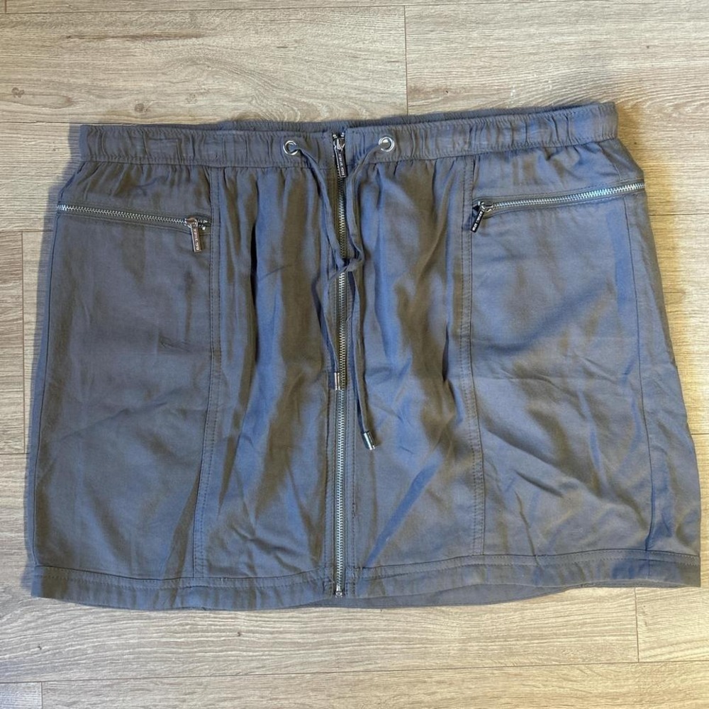 Michael Kors Olive Green‎ Utility Mini Skirt